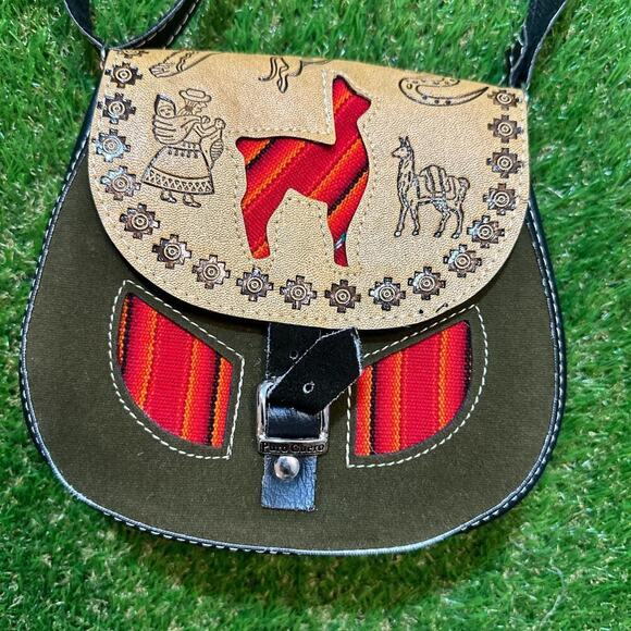 Paulo Cuervo Handcrafted Peruvian Style Satchel HandBag - Picture 2 of 6